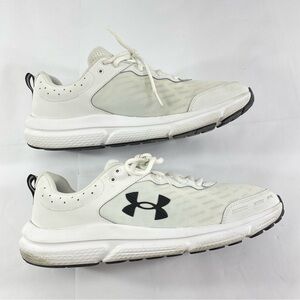 Under Armour Charged Assert 10 3026175-104 Running Shoes White Black Men’s Sz 12